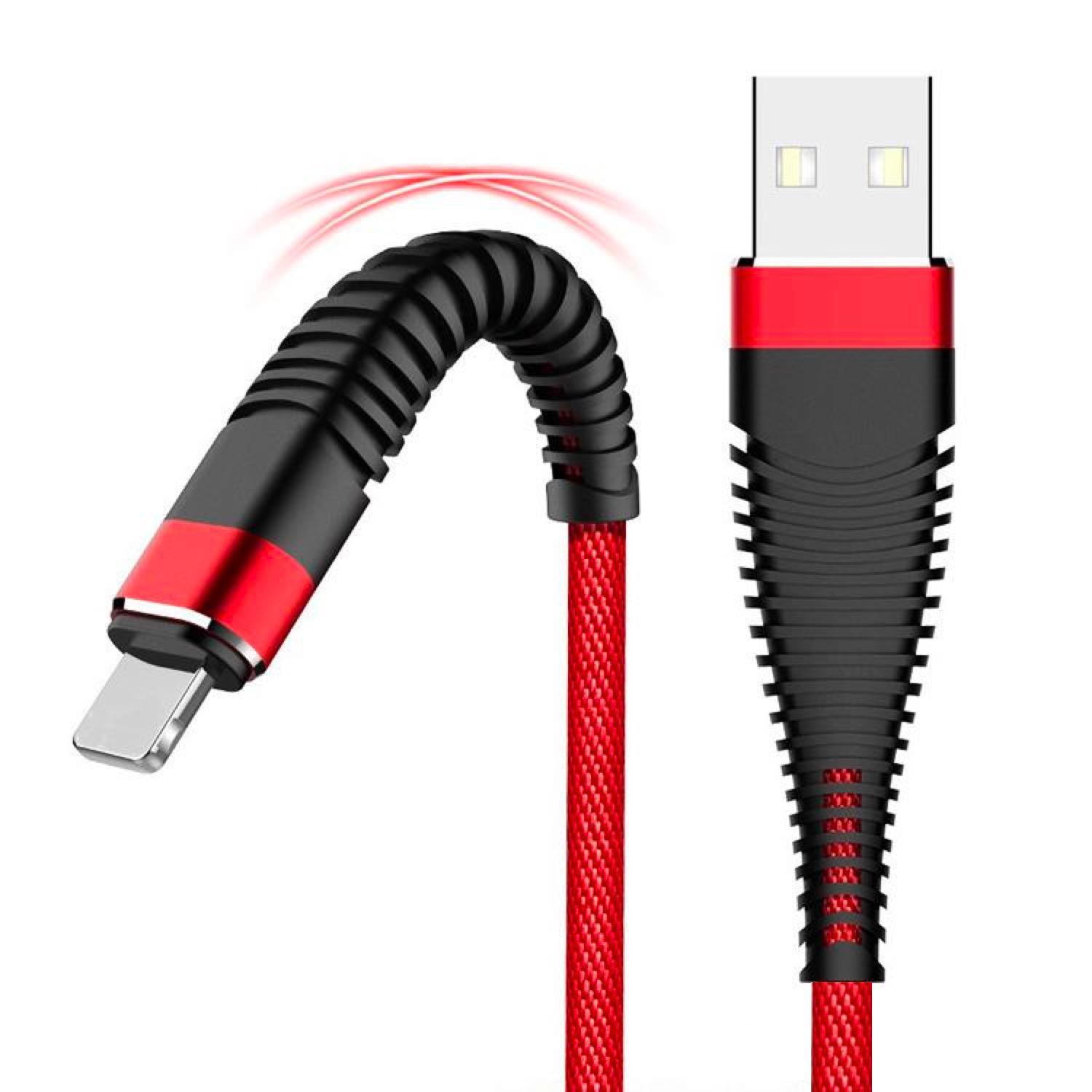 Flexible Braided 3M USB Data Charging Cable iPhone PhonexpertsUk