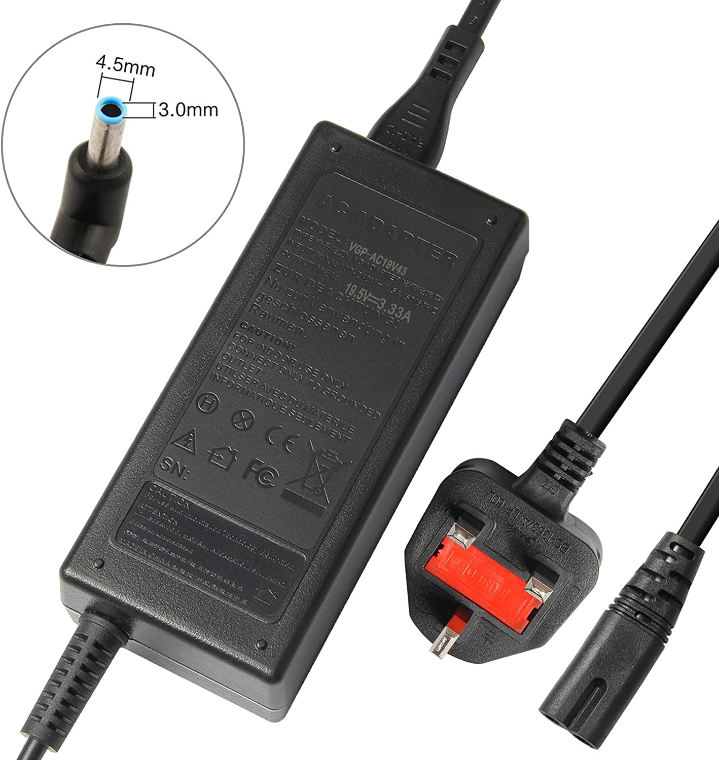 HP Pavillion BLUE TIP Charger with power supply cord PhonexpertsUk